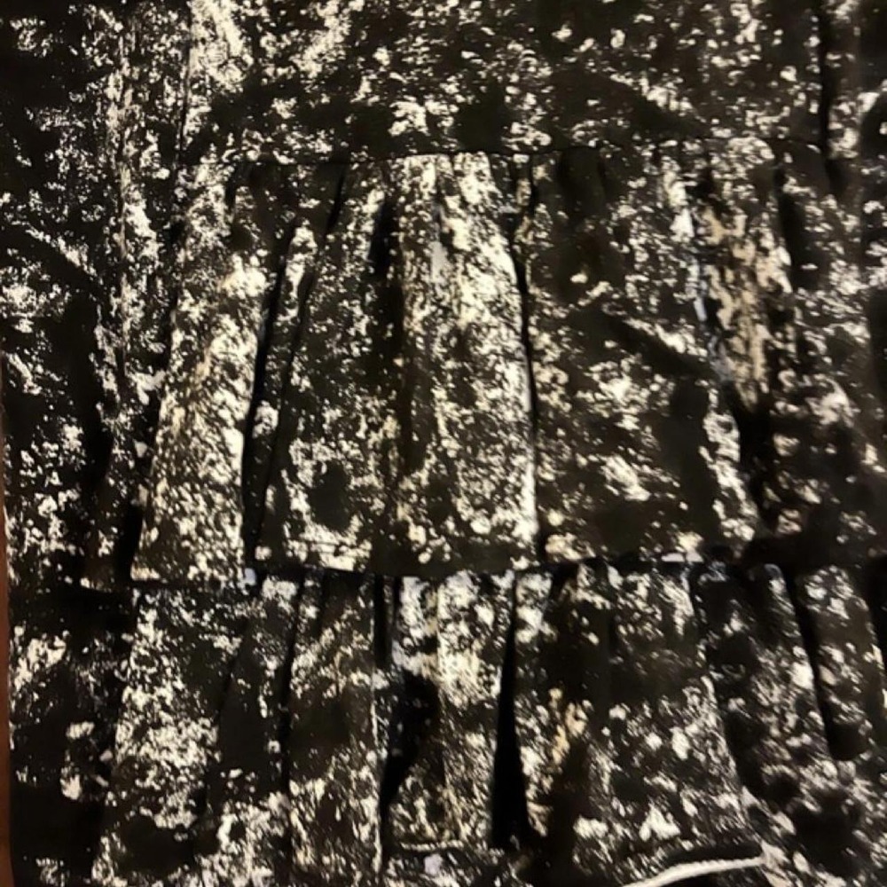 Rare Y2K Vintage Betsey Johnson Black/White Abstract Sleeveless Mini Dress M - Picture 4 of 6